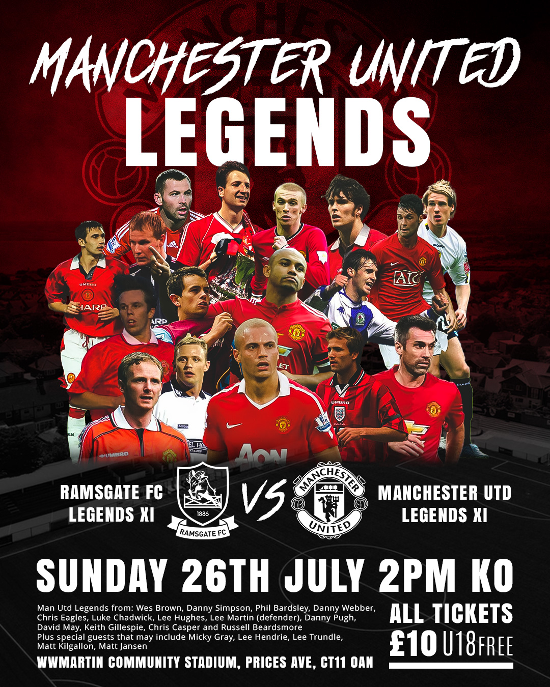 Ramsgate Legends vs Man Utd Legends